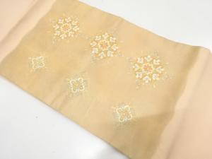 華紋　刺繍　名古屋帯